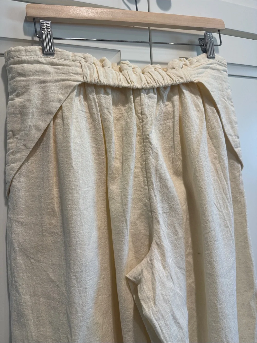 Free People Free-est Dune Pant-Wide Leg-Linen Blend Pull-On Pant
